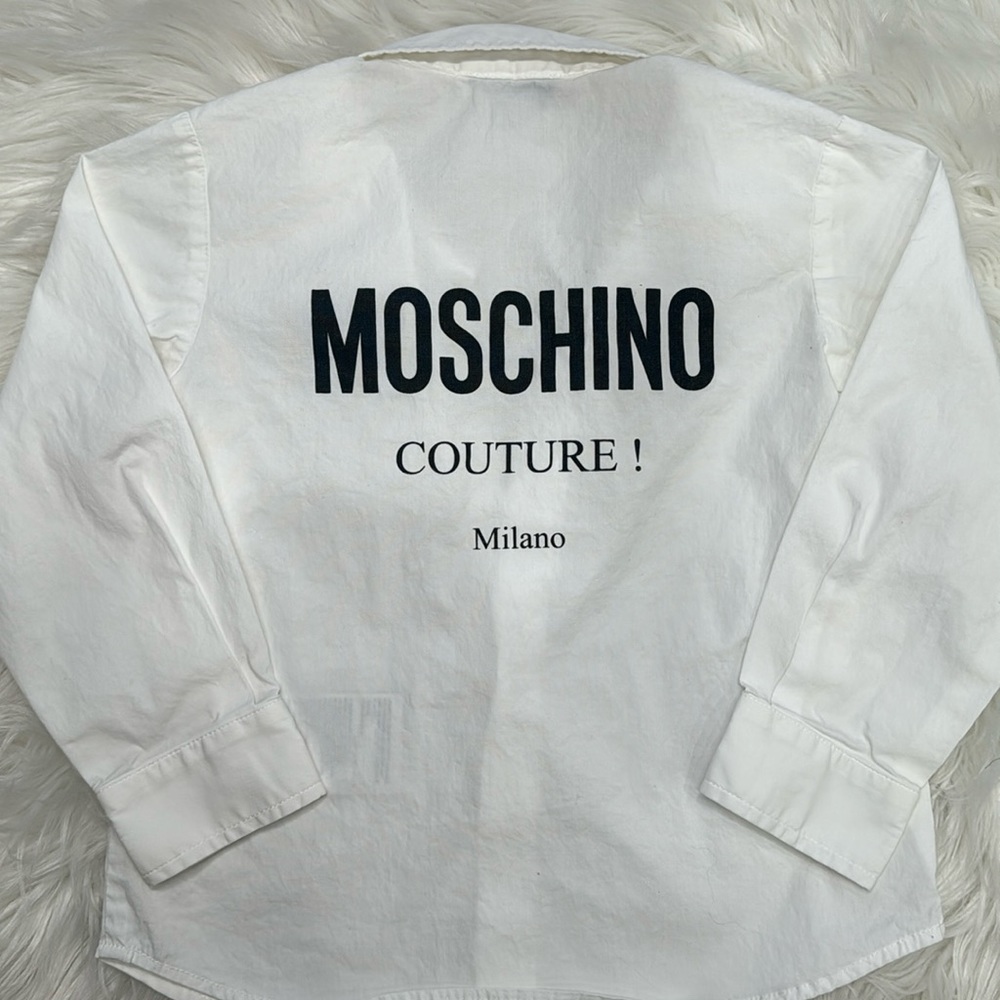 Authentic Moschino white button up size 2-3Y - 92CM